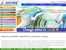 Tablet Screenshot of divinedyes.com